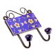 Navy Blue Yellow Tiny Flower Ceramic Tiles Hooks Online